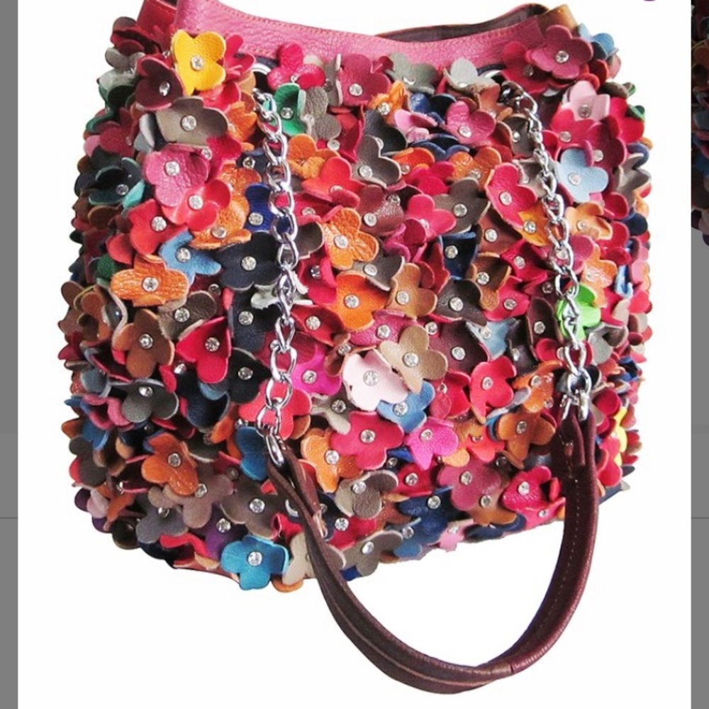 💕Red Willet Leather Shoulder Bag